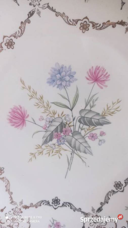 Patera Import Kolor ecru Kwiaty Gdańsk