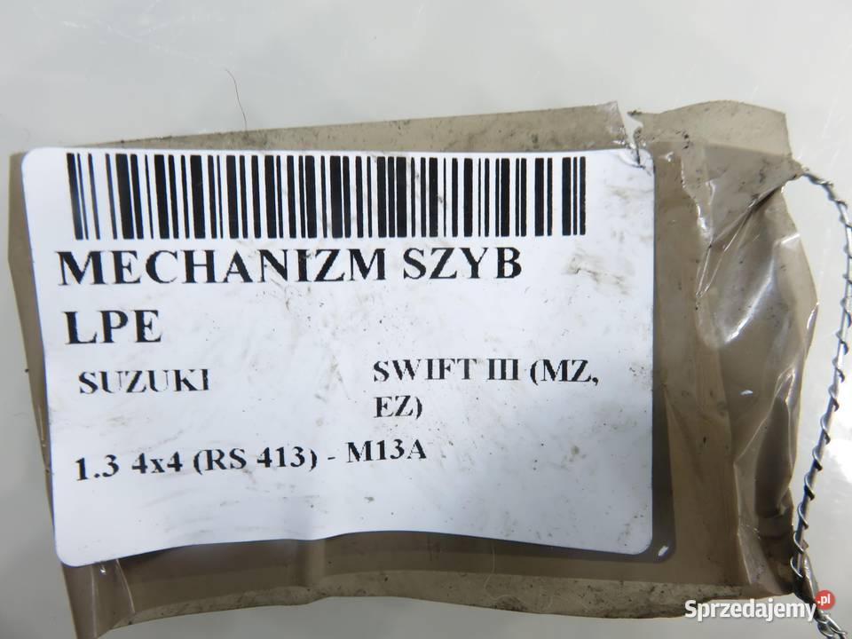 PODNOŚNIK SZYBY LEWY PRZEDNI SUZUKI SWIFT MK6