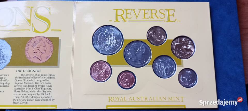 Stare monety 1988 set Australia stan menniczy Lesko