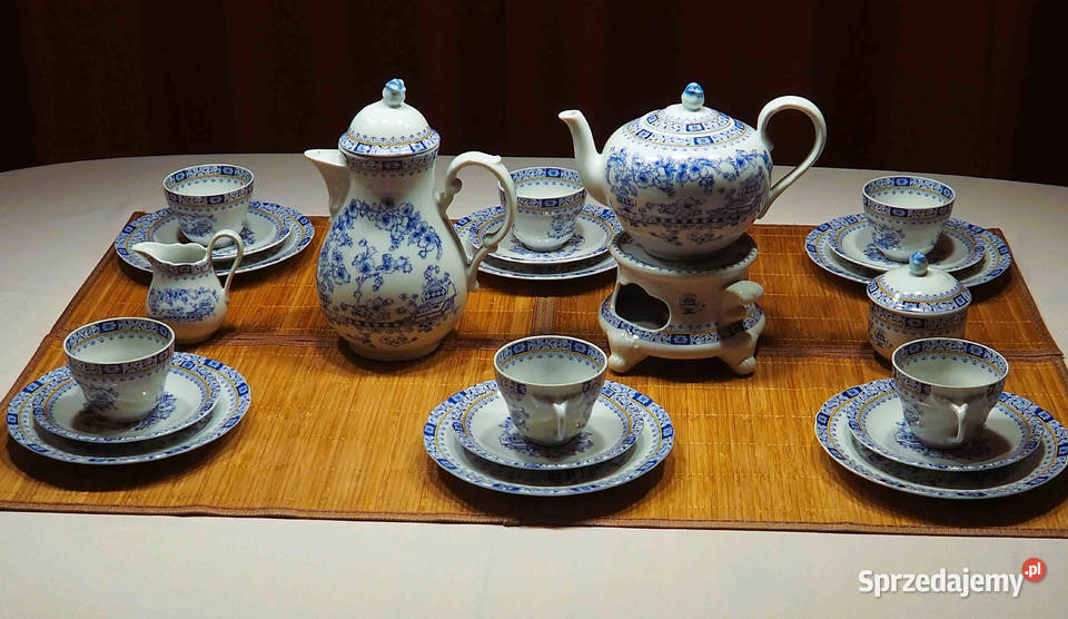 Serwis porcelanowy do kawyherbaty Oscar Schaller Antyki, Sztuka, Kolekcje