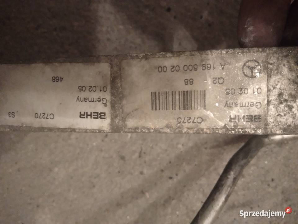 Chłodnica oleju Mercedes W169 W245 osobowe Gorzów Wielkopolski