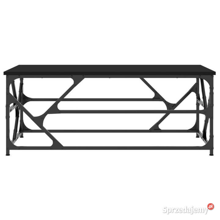 Stolik kawowy czarny 100x50x40 materiał Warszawa