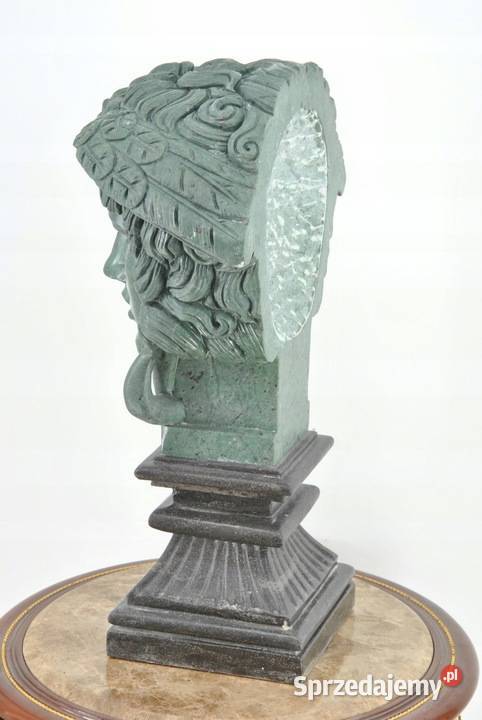 Popiersie Meduzy z Węzami Głowa z Marmuru Patyna Kraków