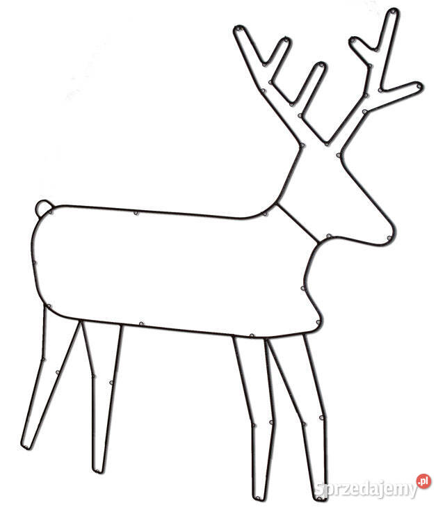 Konstrukcja świąteczna stelaż Renifer do łatwego Mrzezino