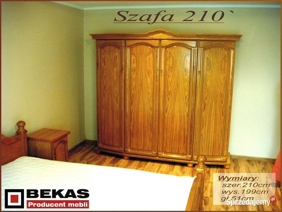 Szafa 135 Dąb Rustik Orzech Mahoń 3D2S BEKAS Regały