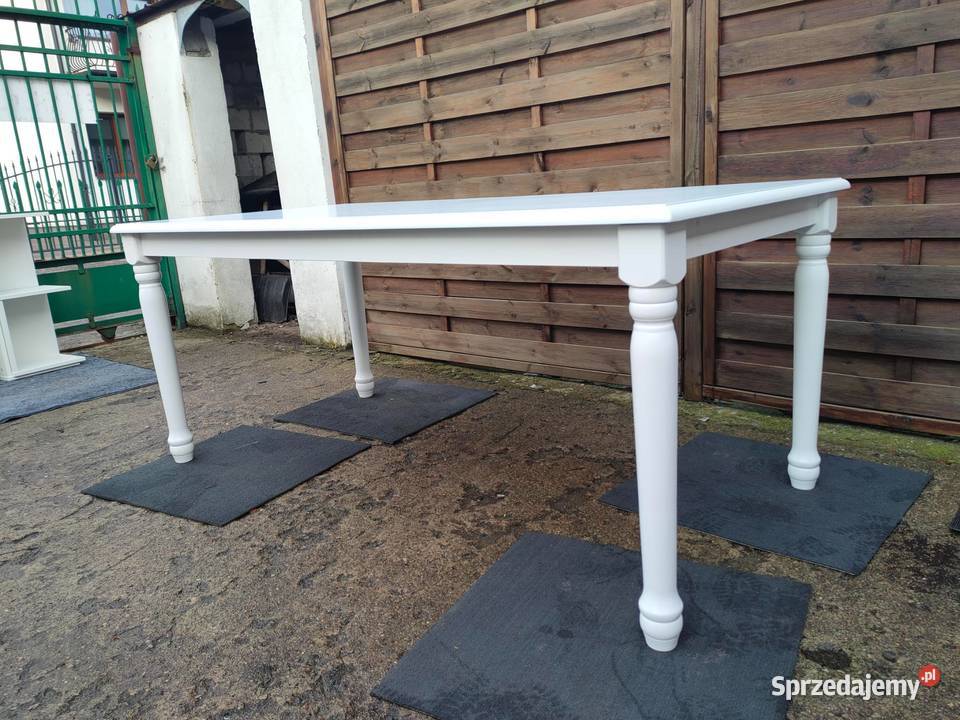 Stół drewniany biały malezyjski PROMOCJA mazowieckie Warszawa
