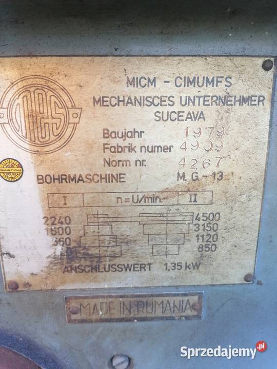 Wiertarka stołowa Lubsko