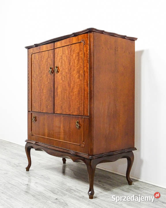 Drewniana Solidna KOMODA na nóżkach RTV styl