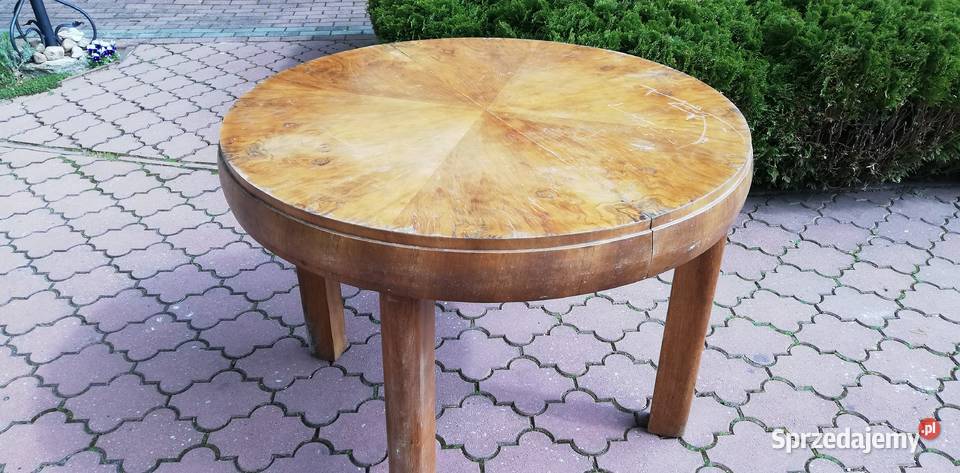 Stół okrągły beczka stary antyk bombka stolik Garwolin