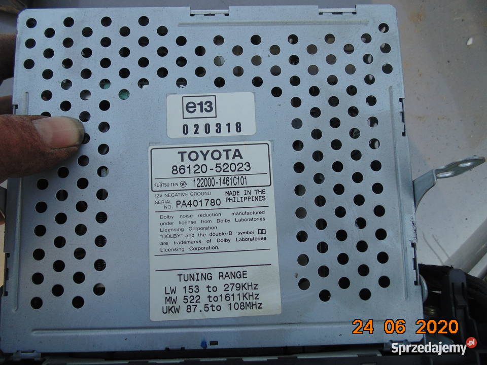 Radio radioodbiornik Toyota Yaris I 8612052023 Kraków