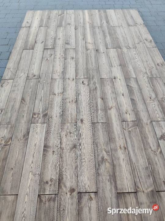 Deska ścienna szczotkowana Naturalne drewno łódzkie