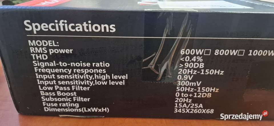 Wzmacniacz suboofer aktywny glosnik 10 Bydgoszcz