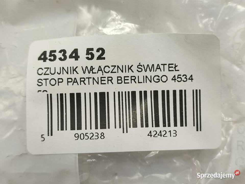 WŁĄCZNIK ŚWIATEŁ STOP CITROEN BERLINGO MPV lubelskie sprzedam