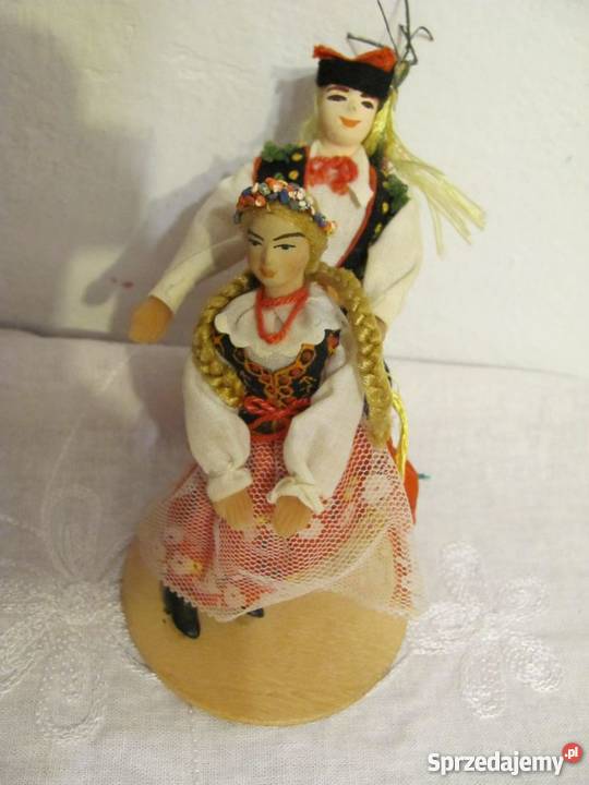 figurka regionalna para krakowska hand made wielokolorowy Zamość