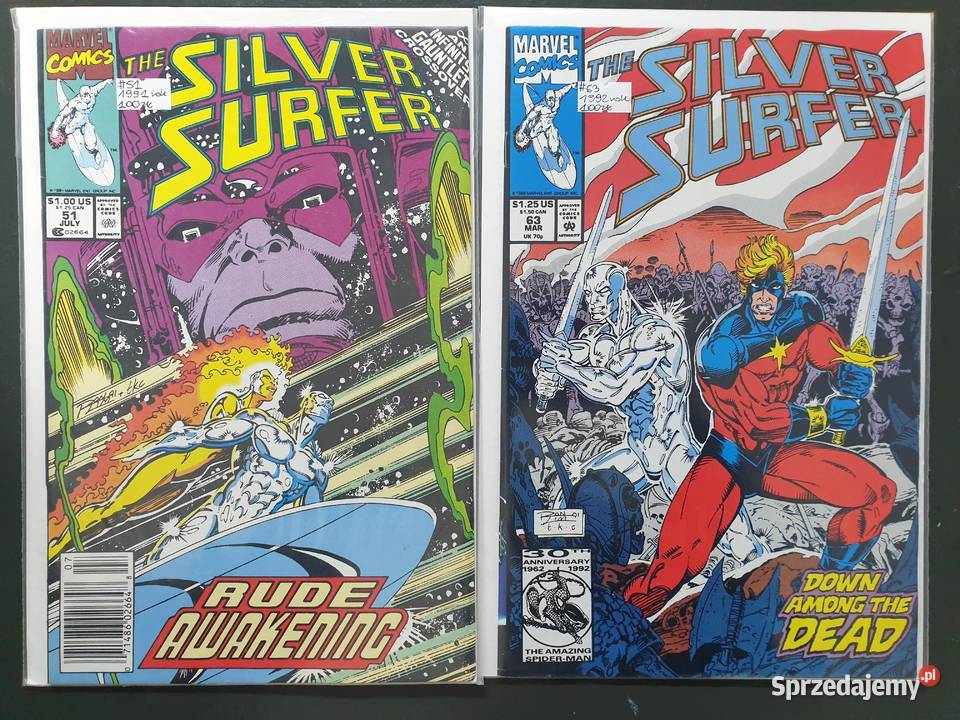 Silver Surfer 14 oryginalnych komiksów Marvel Gdynia