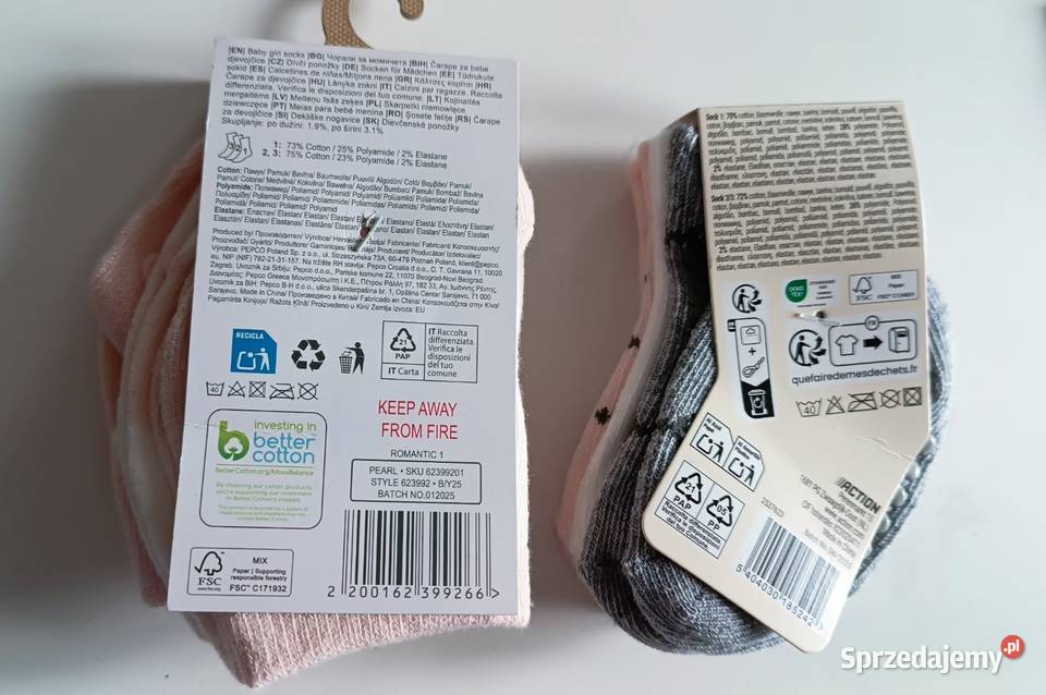 Skarpetki Nowe noworodka niemowlaka 6 par 015 62 dolnośląskie Wrocław