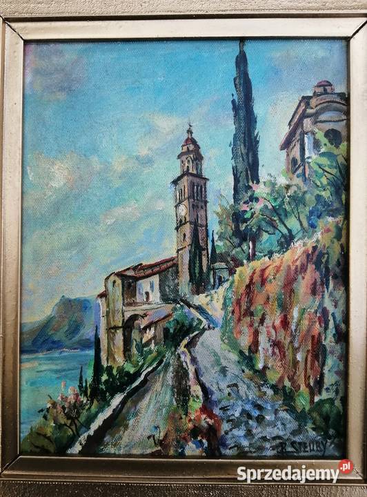 Obrazki Wybrzeże i góry Italii Włochy Antyki, Sztuka, Kolekcje łódzkie Łódź