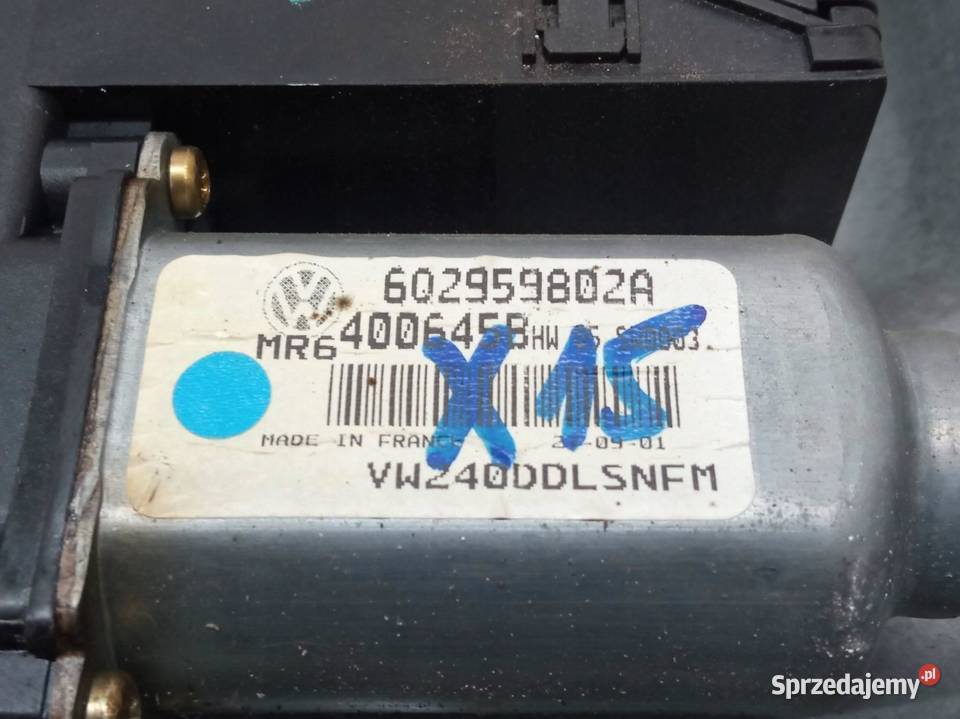MECHANIZM SZYBY LEWY PRZÓD 5D 6Q2959802A VW