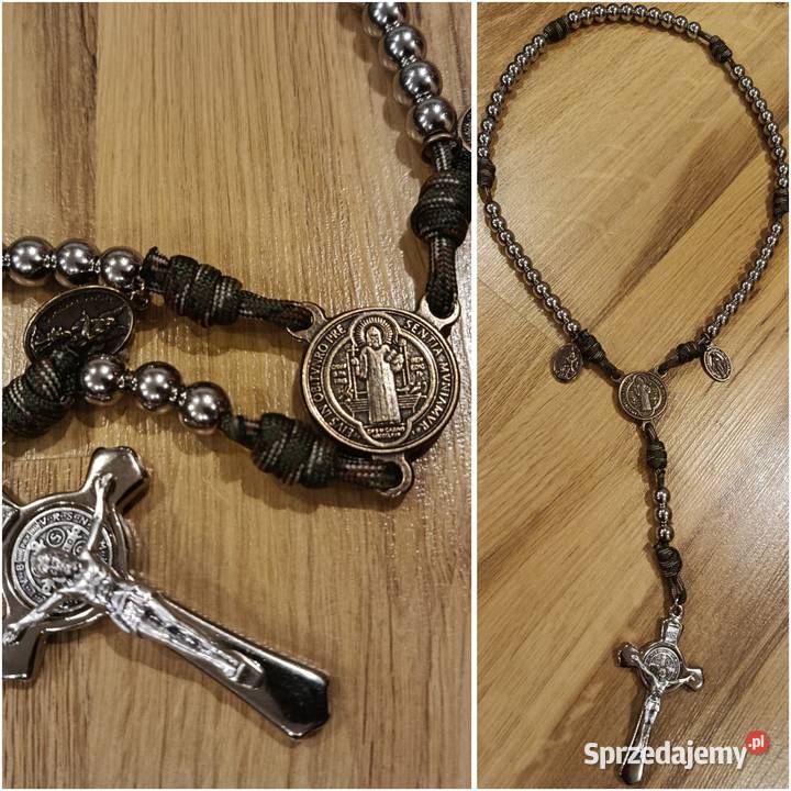 Różaniec Paracord linka kolory stal nierdzewna podkarpackie Jasło