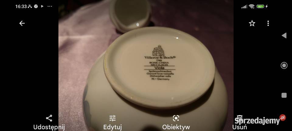 Cukiernica bombka porcelana Villeroy Boch Niemcy dolnośląskie Wrocław