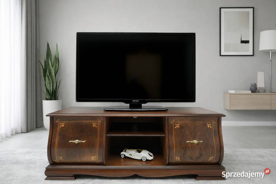 Stylowa komoda zdobiona intarsją renowacji