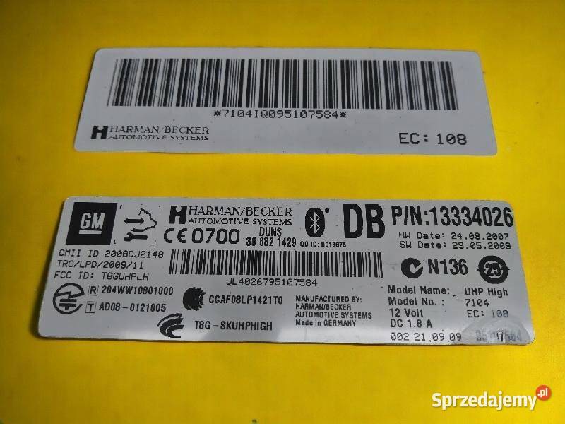 MODUŁ bluetooth 13334026 Opel Insignia I Komputery