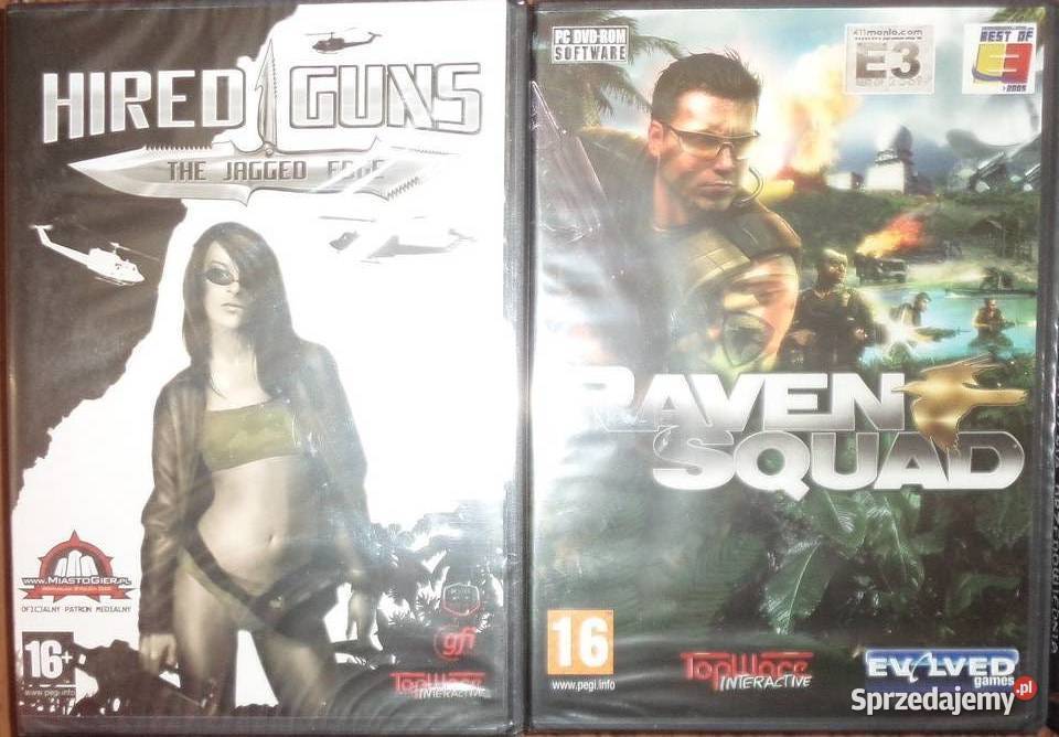 2 gry Raven Squad Hired Guns the jagged edge Rzeszów