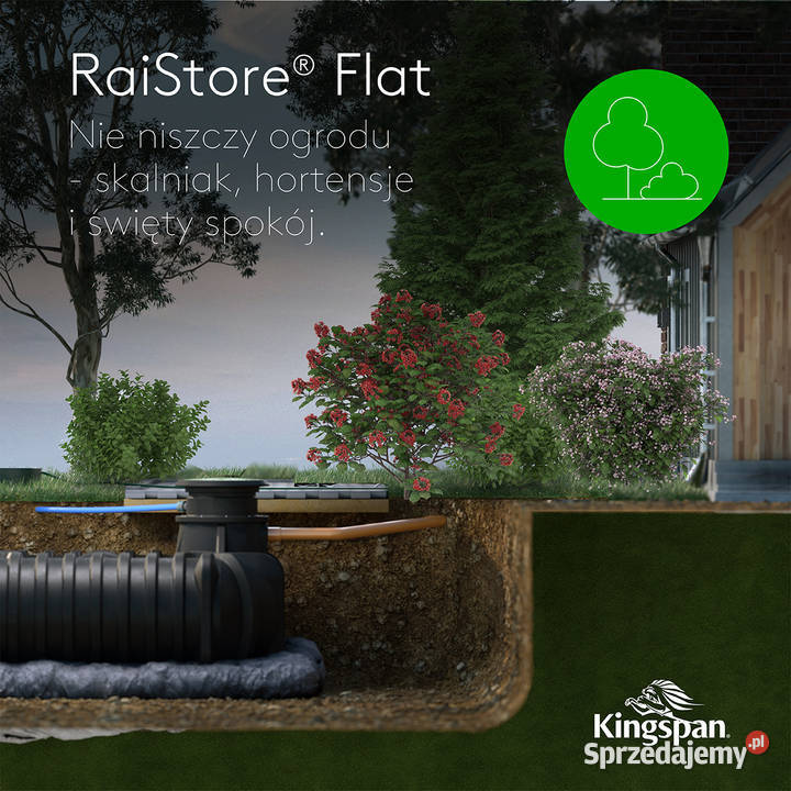 Zbiornik 5000 L do magazynowania deszczówki tani Trzebnica