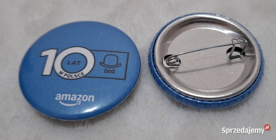 Przypinka Pin 10 lat w Polsce Amazon 32 Czeladź sprzedam