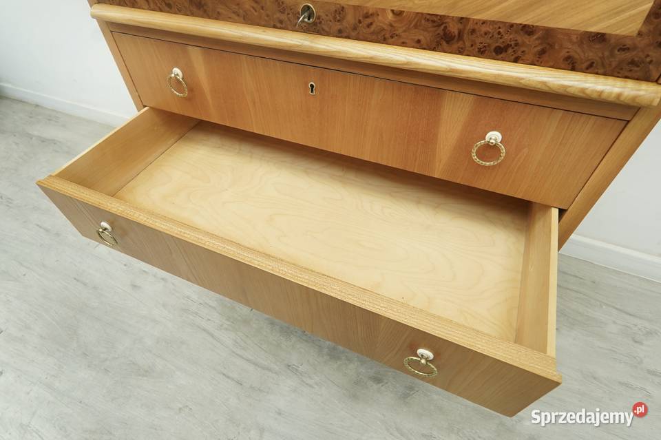 Tekowy sekretarzyk vintage z lat 60tych Jerka