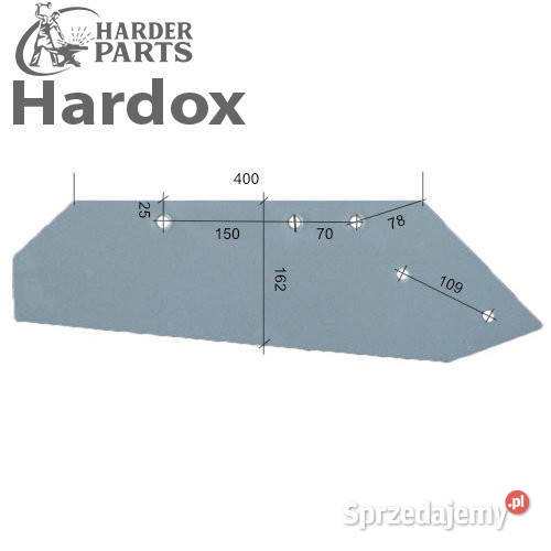 Lemiesz 300ha HARDOX 925260131P części do pługa