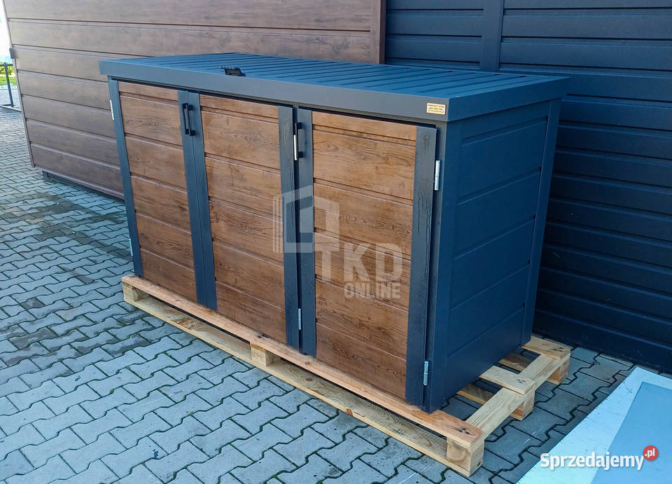 Zabudowa koszy na śmieci wiata obudowa Busko-Zdrój