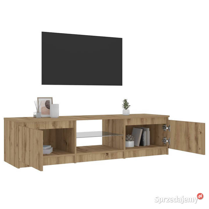 Szafka pod TV z oświetleniem LED dąb artisan Warszawa sprzedam