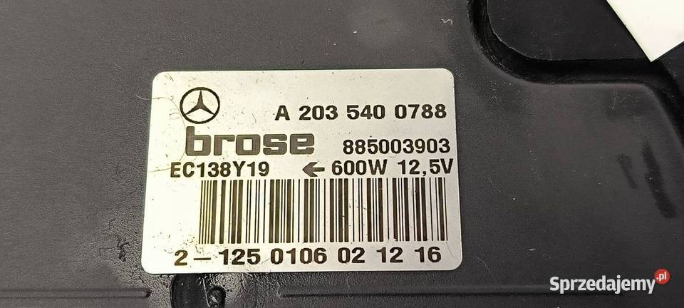 WENTYLATOR CHŁODNICY MERCDESBENZ CKLASA W203 osobowe Lipno