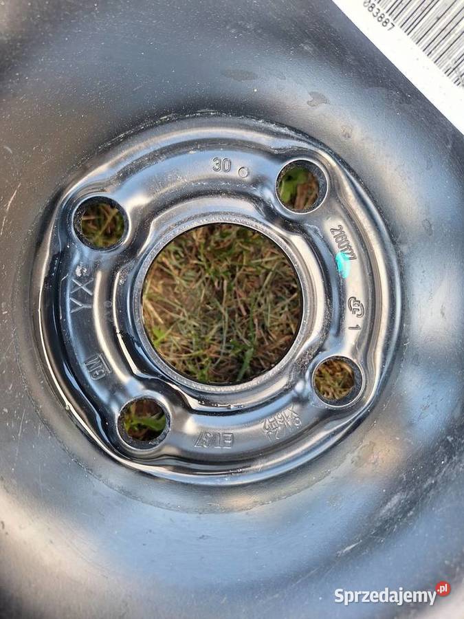 Koło zapasowe stalowe Opel 16 4x100 Działdowo sprzedam