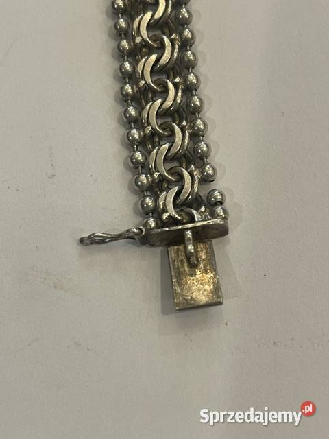 Srebrna bransoletka próby 835 20 g styl vintage Kraków