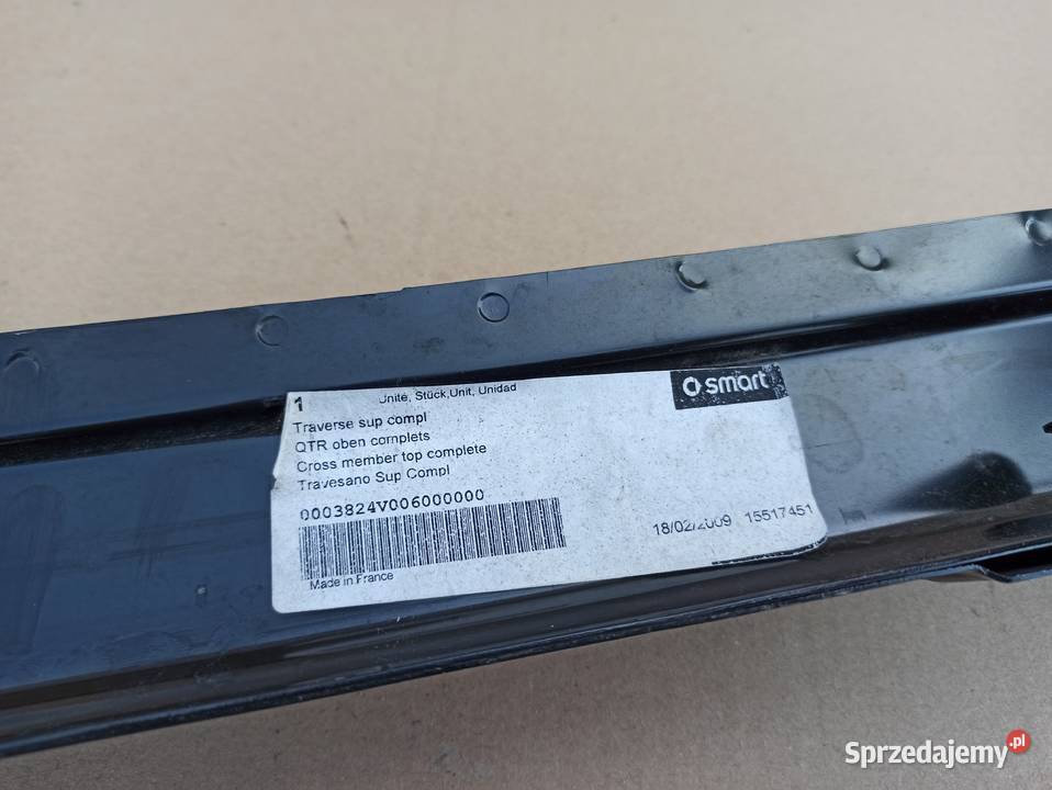 SMART FORTWO PAS PRZEDNI BELKA WZMOCNIENIE Trzciel
