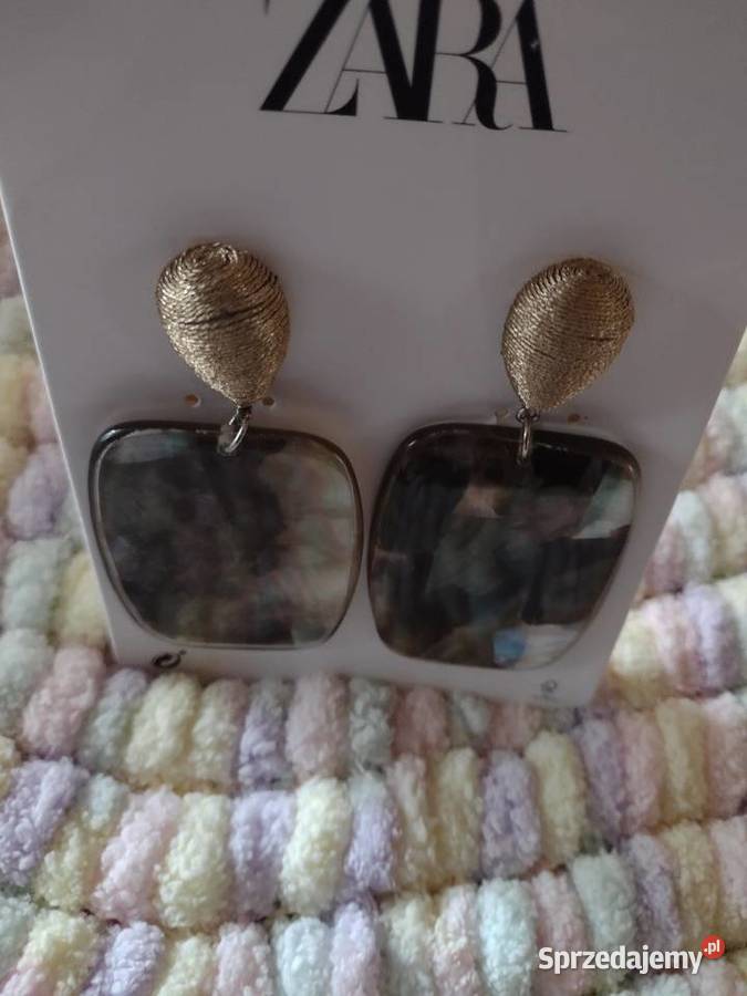 ZARA Duże kolczyki wieczorowe z Madrytu NOWE Kraków