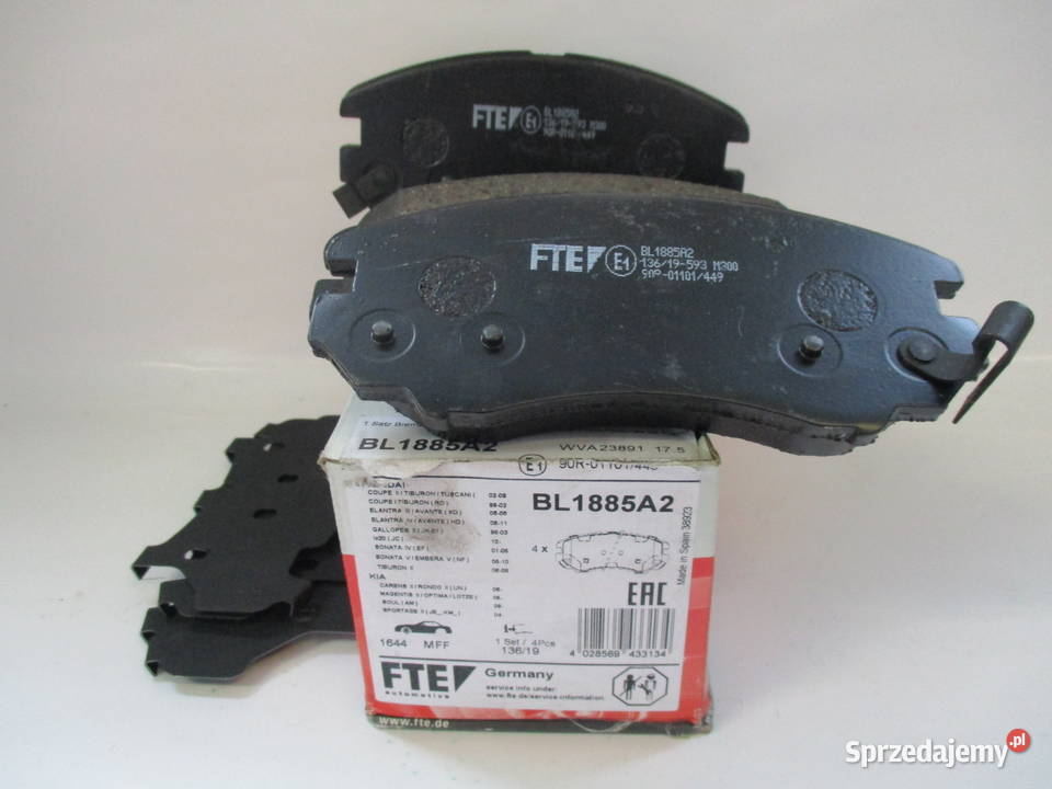 Klocki hamulcowe Hyundai SonataKia MagentisVenga