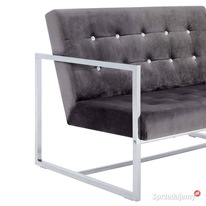 2osobowa sofa z podłokietnikami ciemnoszara mazowieckie Warszawa sprzedam