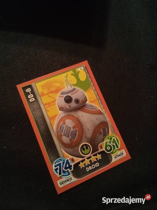 Karta Star wars force attax BB8 Warszawa