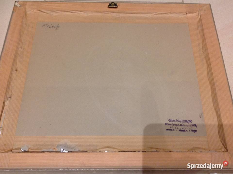 Pięny Stary Obraz Olejny w Ramie Sygnowany Antykwariat Nowa Sól sprzedam