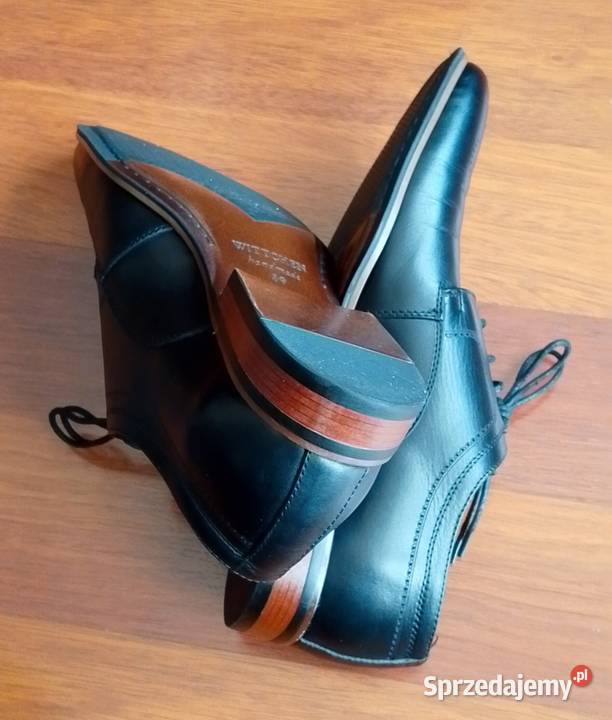 Eleganckie półbuty skórzane Derby Brogue firmy Katowice