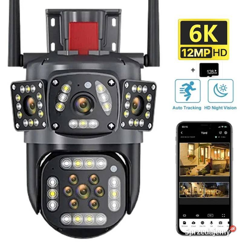 Kamera zewnętrzna 6K 12MP fullHD 2 obiektywy 3 Kamery Bydgoszcz sprzedam