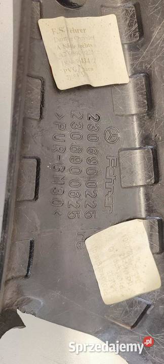 MERCEDES SL R230 OSŁONA SŁUPKA PRAWA A2306900225