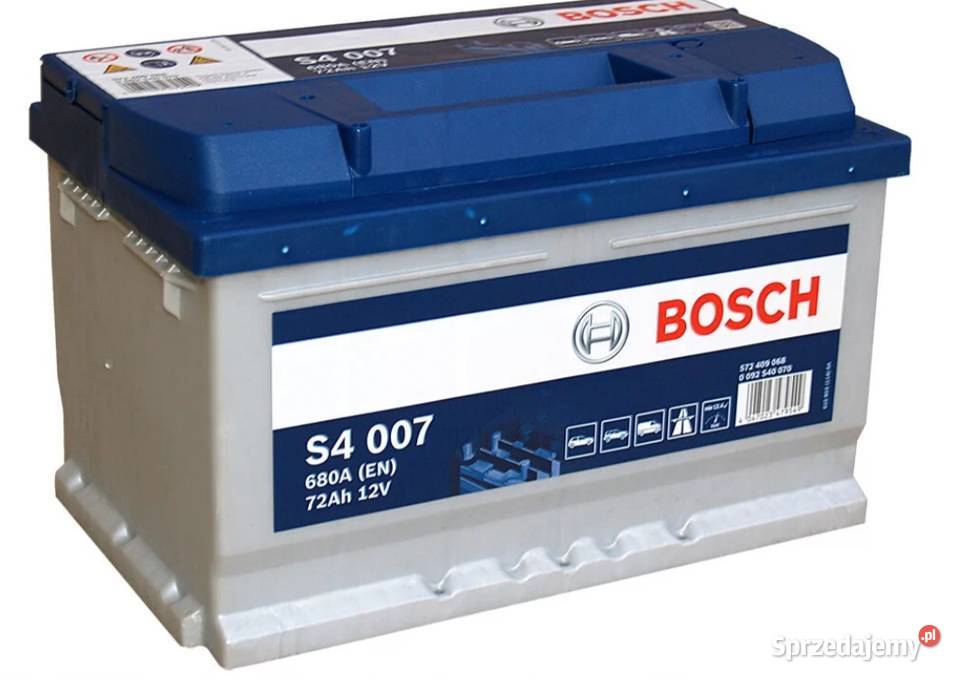 Akumulator Bosch 72Ah 680A EN S4007 Darmowa podkarpackie sprzedam