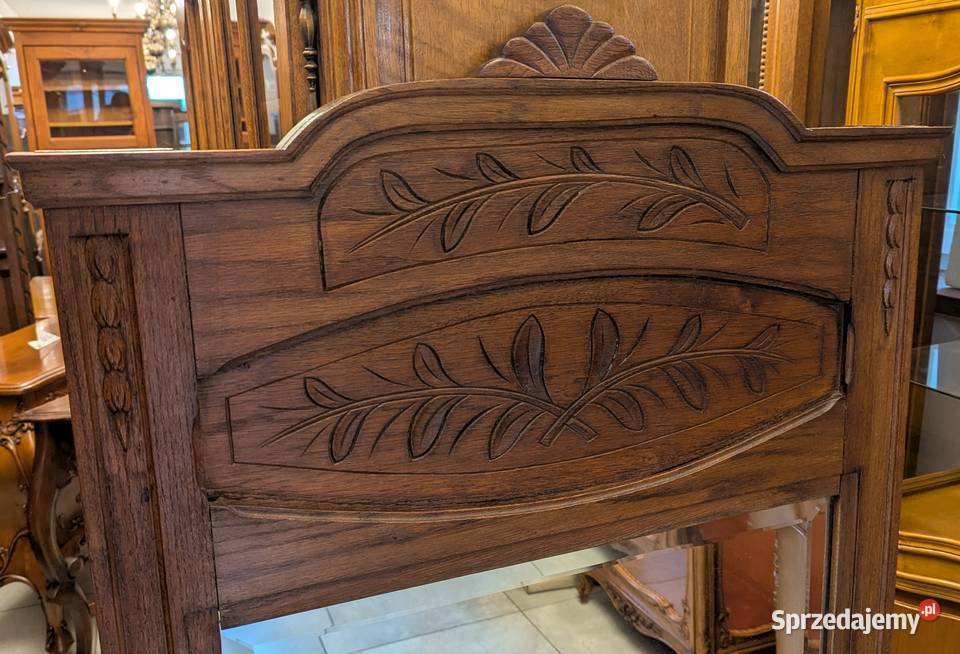 Piękne dębowe lustro secesyjnesklep Dąbrowa śląskie sprzedam