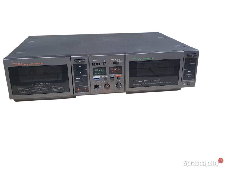 Stary Pioneer CT05 magnetofon dwukasetowy Made Pozostałe śląskie Cieszyn