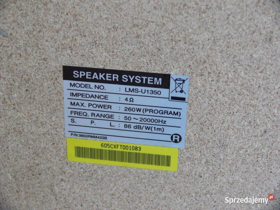 Wieża LG z kol USB mp3 RDS 360 wat sprawna Jasło