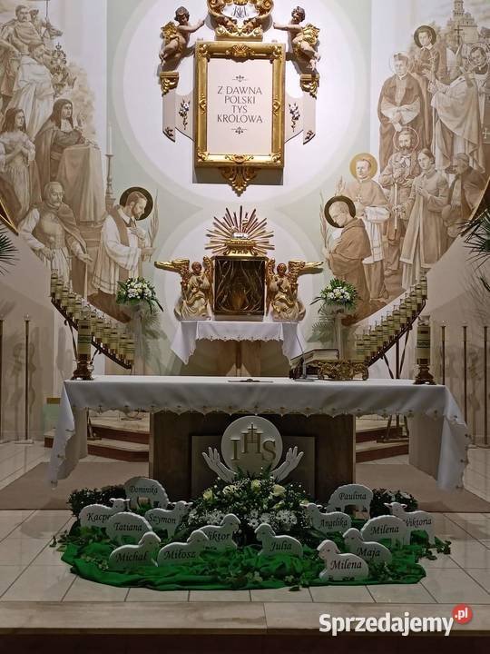 Owieczka z imieniem dziecka dekoracja Pierwsza Dobrzyca sprzedam